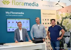 Het team van Flora Media; Phillipe, Adriaan en Thomas. Volgens Andriaan zijn ze de labelkoning van Europa.